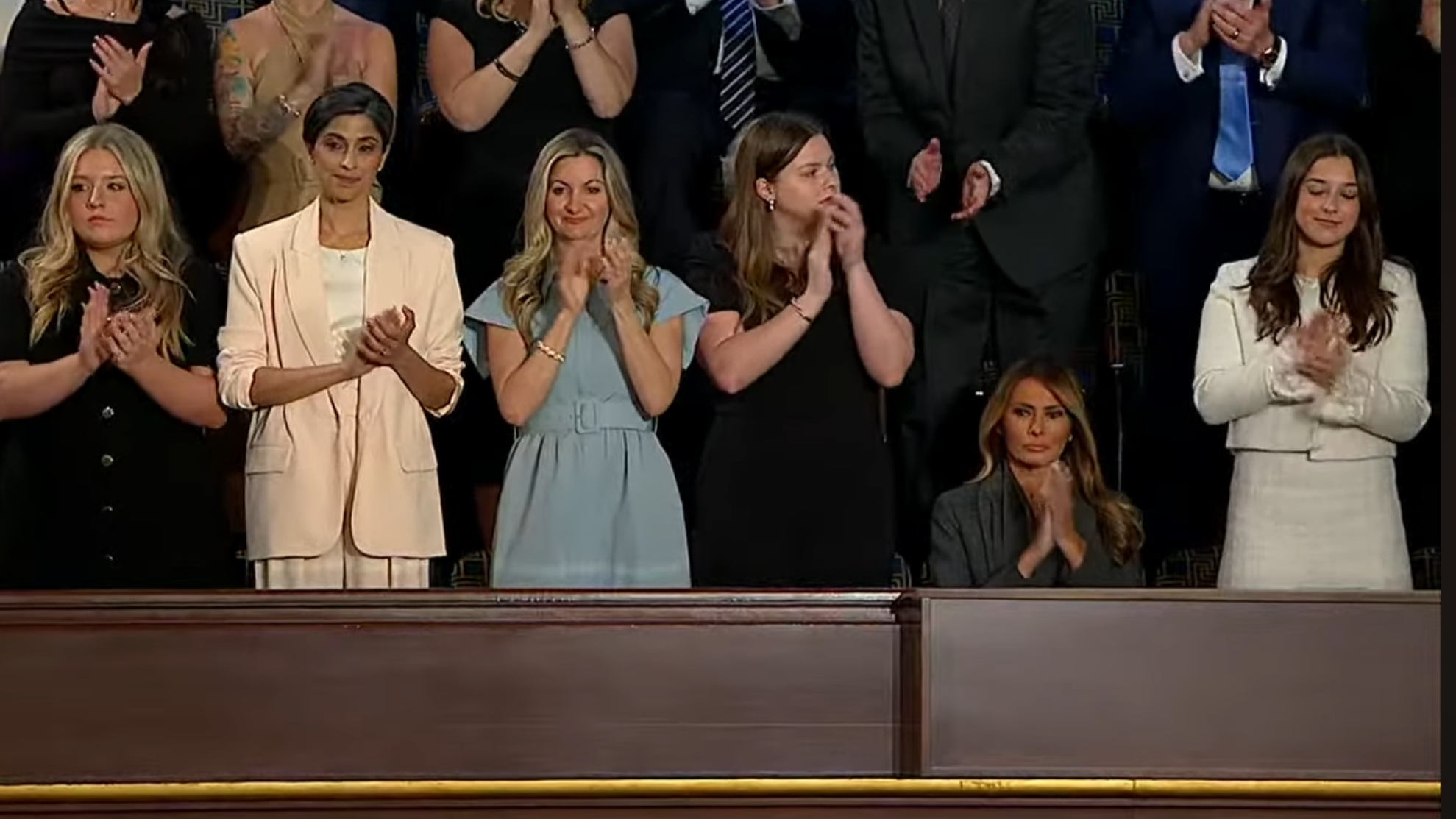 Melania Trump leaves people confused as they spot unusual behaviour during  husband's congress speech - Politics - Tyla